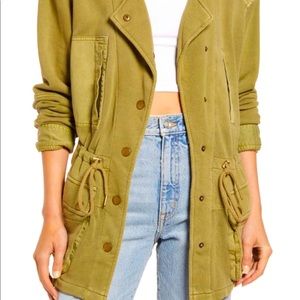 Free people Saturday Utility Jacket In Sweet Sage